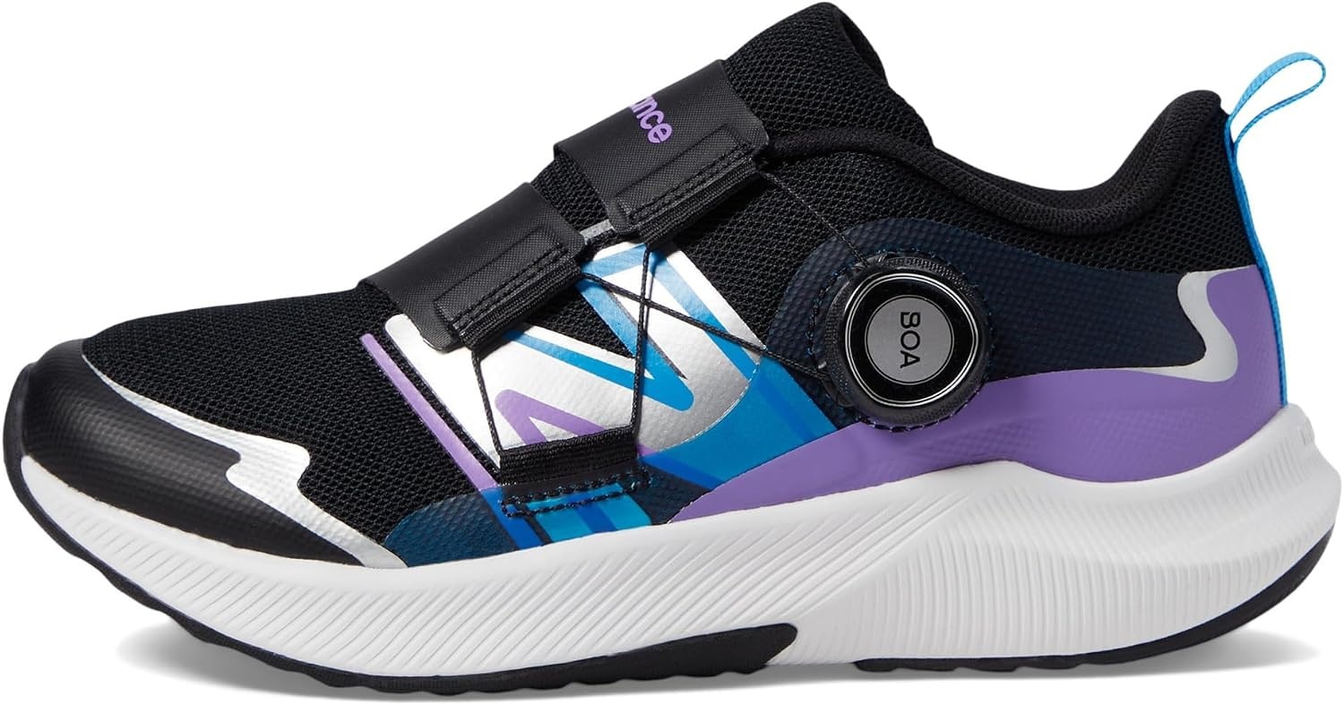 image:imageNew Balance Kids DynaSoft Reveal V4 Boa Running ShoeBlackPurple FadeSpice Blue