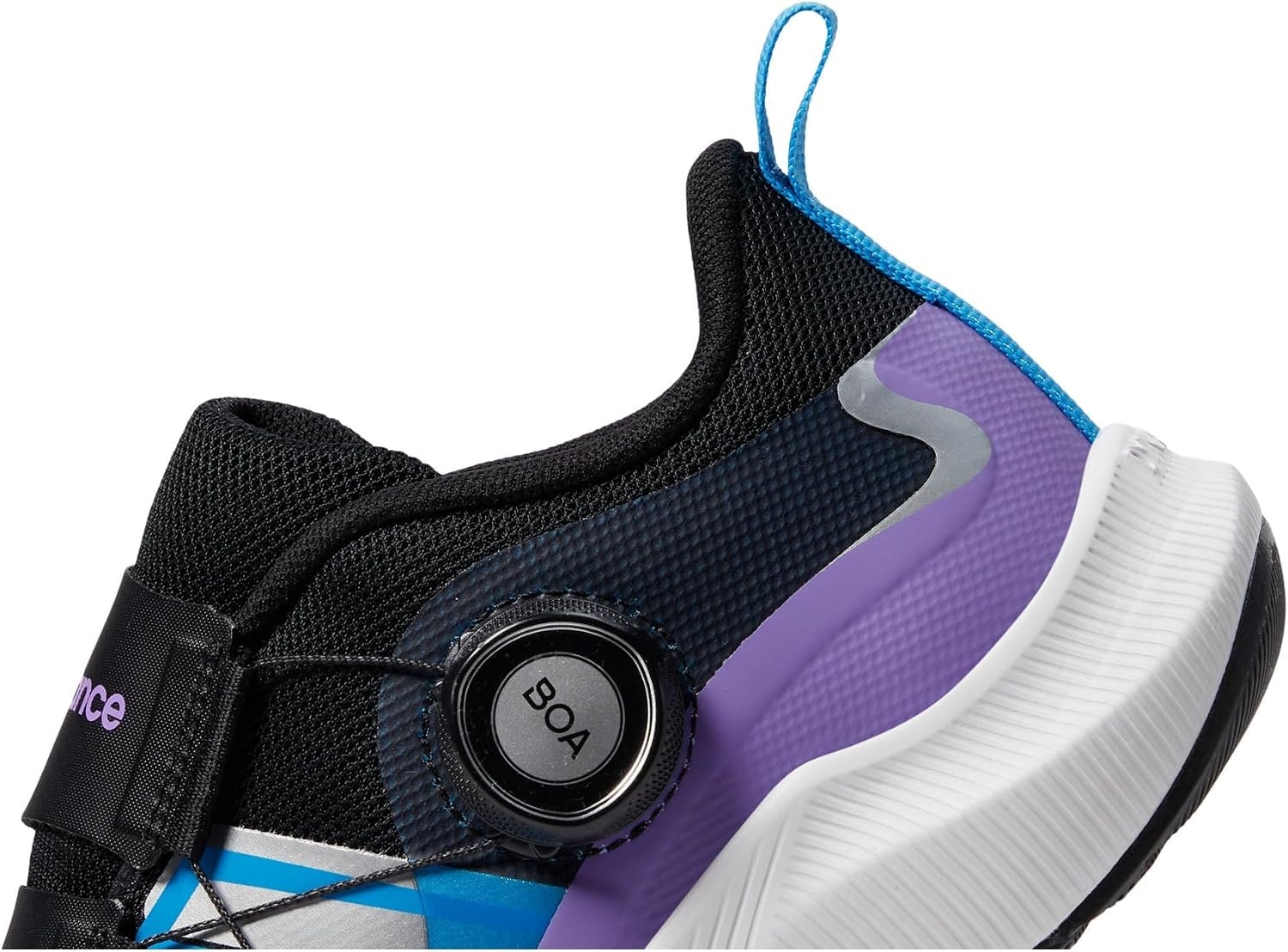 image:imageNew Balance Kids DynaSoft Reveal V4 Boa Running ShoeBlackPurple FadeSpice Blue