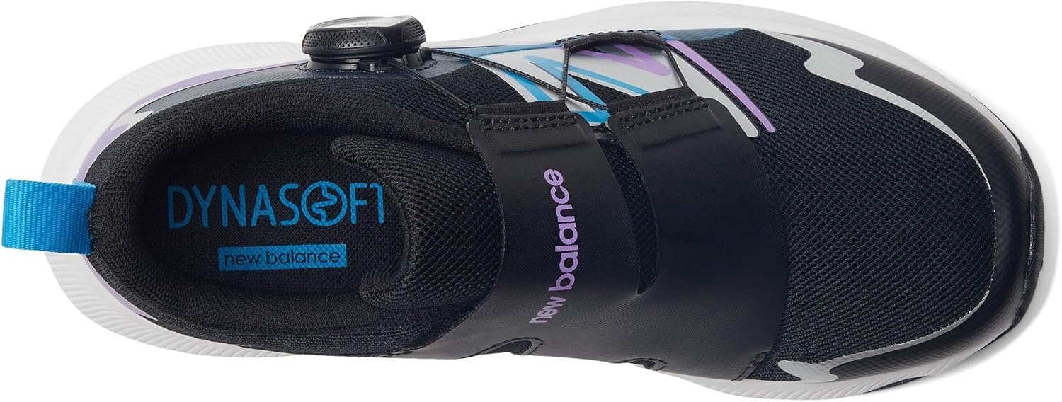 image:imageNew Balance Kids DynaSoft Reveal V4 Boa Running ShoeBlackPurple FadeSpice Blue