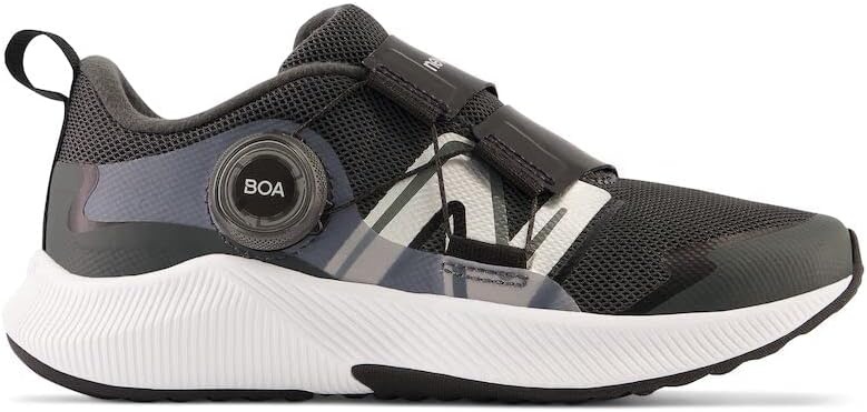 image:imageNew Balance Kids DynaSoft Reveal V4 Boa Running ShoeBlacktopBlackSilver Metallic