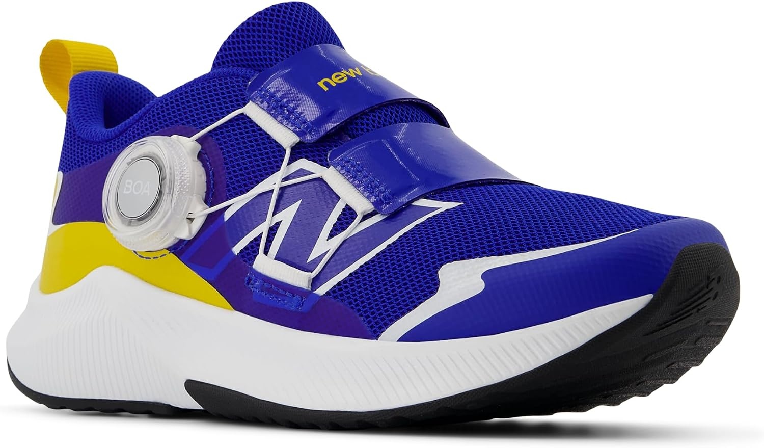 image:imageNew Balance Kids DynaSoft Reveal V4 Boa Running ShoeBlue GemstoneGinger LemonWhite