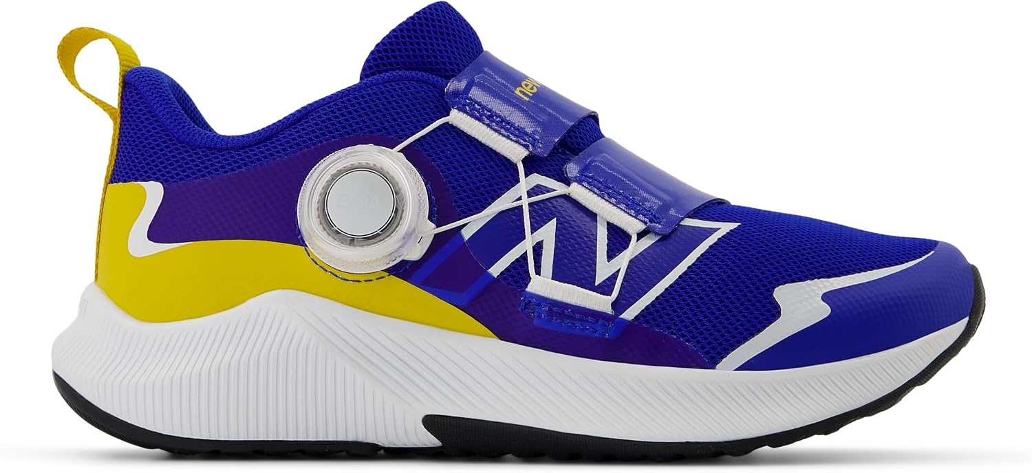 image:imageNew Balance Kids DynaSoft Reveal V4 Boa Running ShoeBlue GemstoneGinger LemonWhite