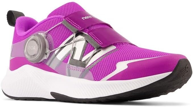 image:imageNew Balance Kids DynaSoft Reveal V4 Boa Running ShoeCosmic RosePurple PunchSilver Metallic