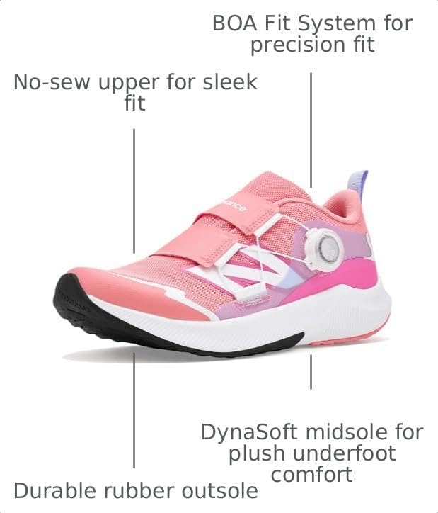 image:imageNew Balance Kids DynaSoft Reveal V4 Boa Running ShoeDouble BubbleDaybreak