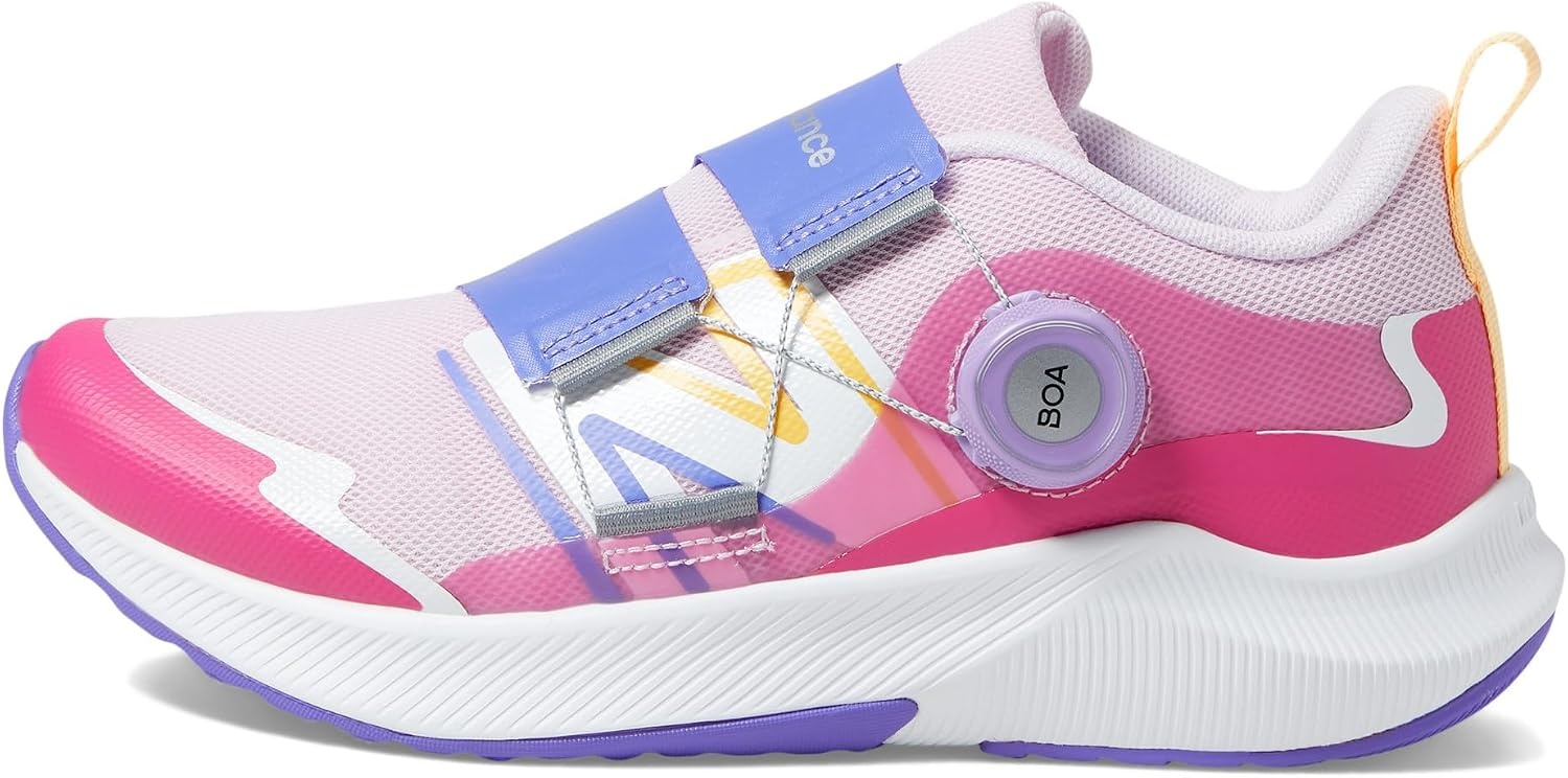 image:imageNew Balance Kids DynaSoft Reveal V4 Boa Running ShoeLight RaspberryHipinkElectric Indigo