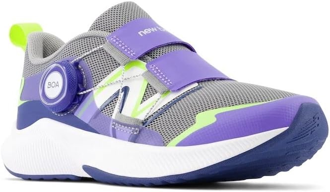 image:imageNew Balance Kids DynaSoft Reveal V4 Boa Running ShoeShadow GreyElectric IndigoThirty Watt