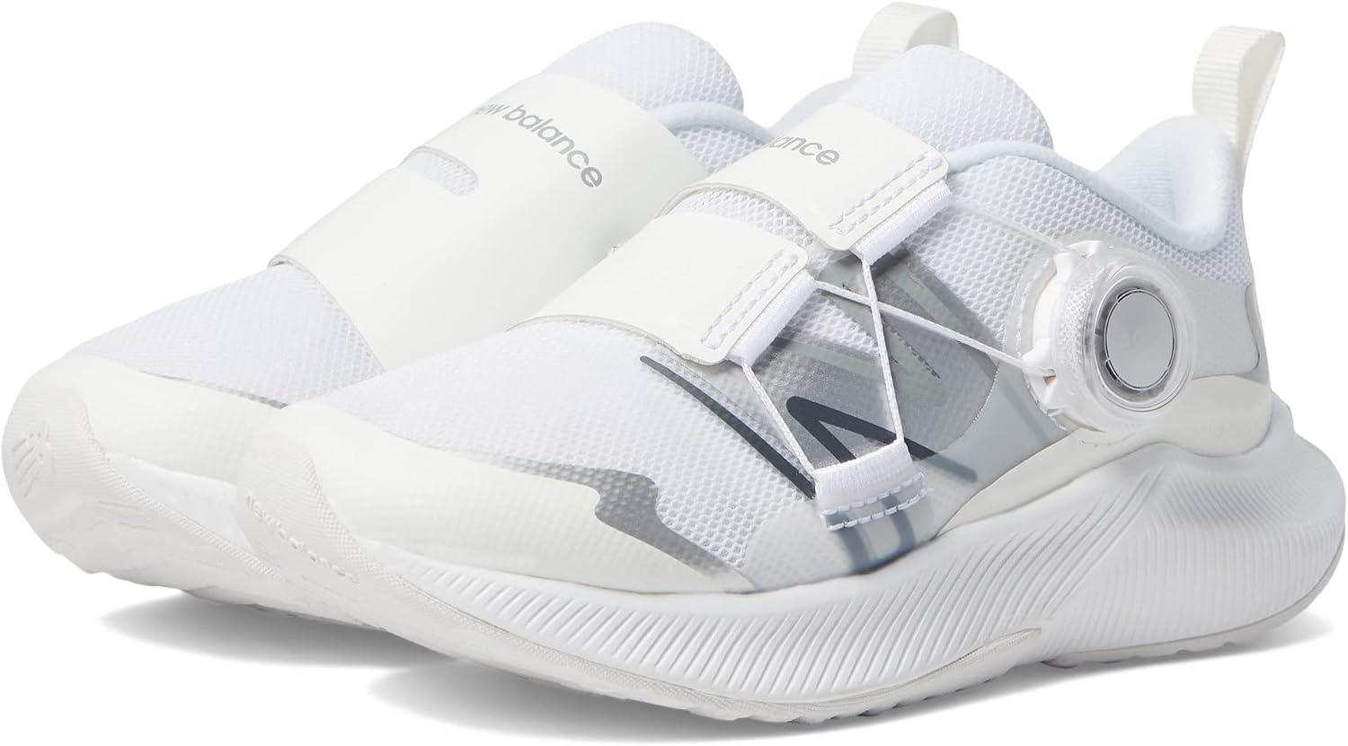 image:imageNew Balance Kids DynaSoft Reveal V4 Boa Running ShoeWhiteSilver MetallicIridescent