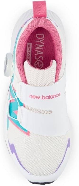image:imageNew Balance Kids DynaSoft Reveal V4 Boa Running ShoeWhiteViolet CrushCyber Jade