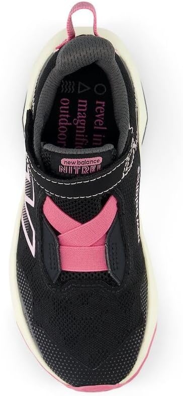 image:imageNew Balance Kids Dynasoft Nitrel V6 Hook and Loop Road Running ShoesBlackReal Pink