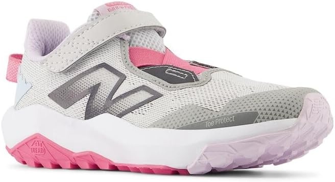 image:imageNew Balance Kids Dynasoft Nitrel V6 Hook and Loop Road Running ShoesGrey MatterReal PinkQuarry Blue