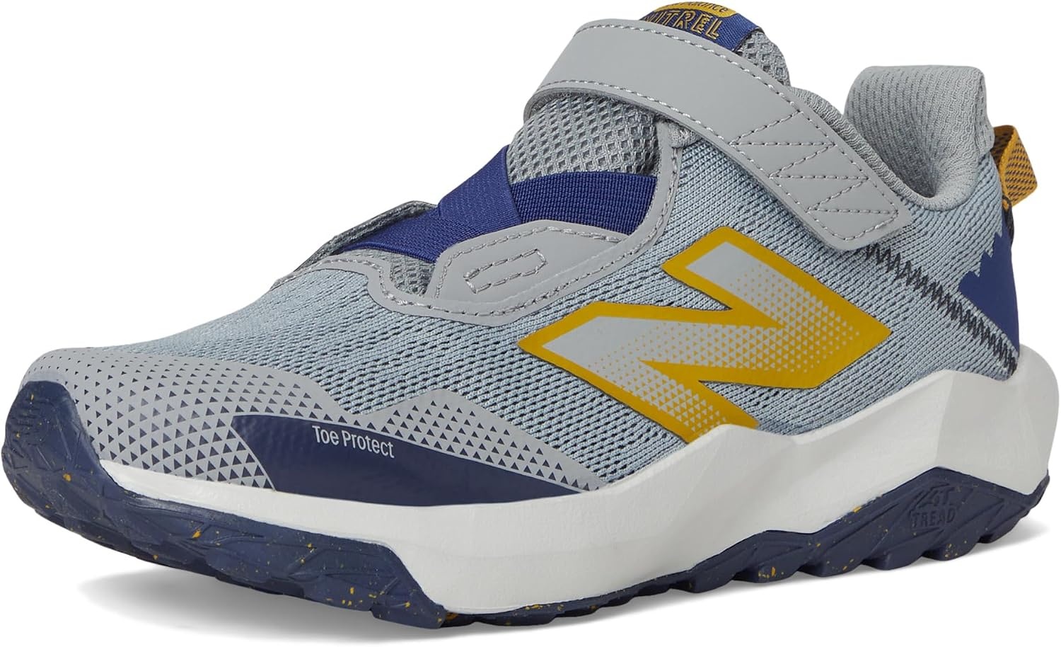 image:imageNew Balance Kids Dynasoft Nitrel V6 Hook and Loop Road Running ShoesSlate GreyBlue OysterBaroque Gold