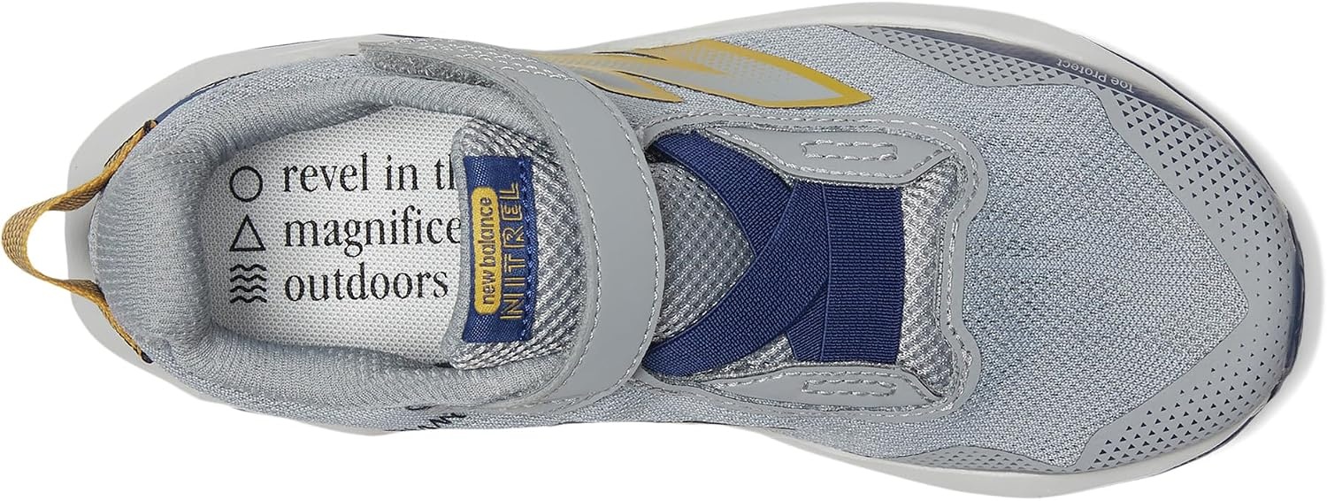 image:imageNew Balance Kids Dynasoft Nitrel V6 Hook and Loop Road Running ShoesSlate GreyBlue OysterBaroque Gold