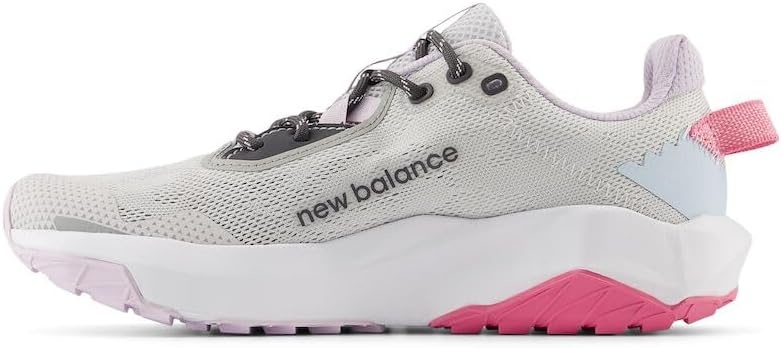 image:imageNew Balance Kids Dynasoft Nitrel V6 Laceup Running ShoeGrey MatterReal PinkQuarry Blue