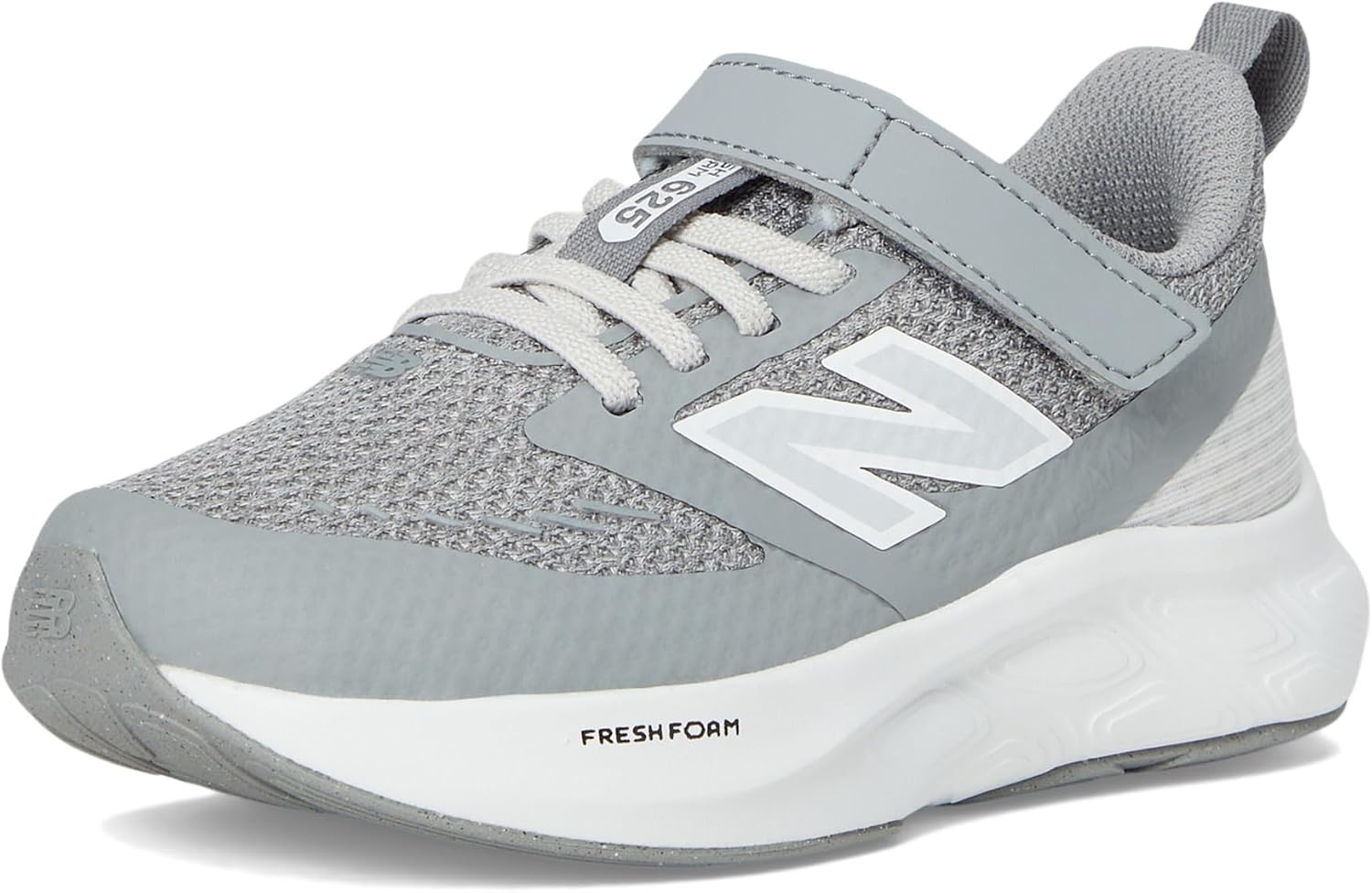image:imageNew Balance Kids Fresh Foam 625 V1 Hook and Loop Road Running ShoesSlate GreyGrey MatterWhite