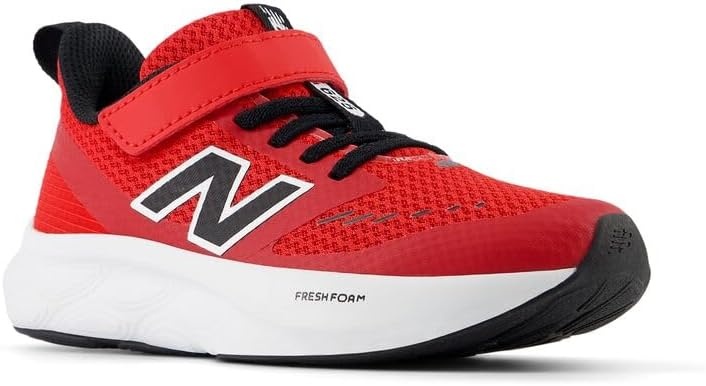 image:imageNew Balance Kids Fresh Foam 625 V1 Hook and Loop Road Running ShoesTrue RedBlackWhite