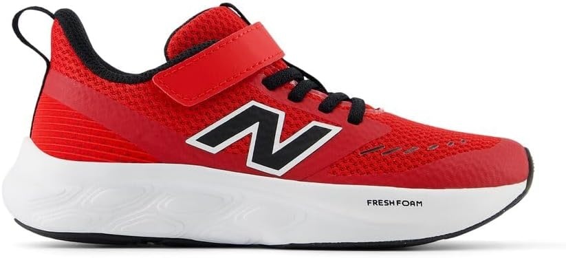 image:imageNew Balance Kids Fresh Foam 625 V1 Hook and Loop Road Running ShoesTrue RedBlackWhite