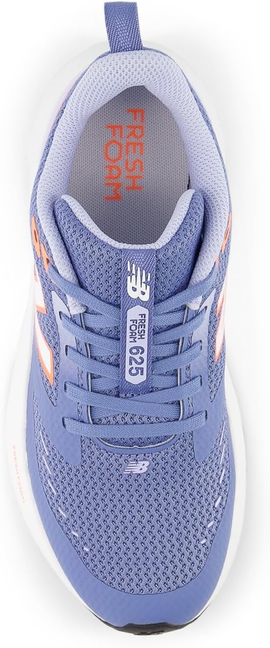 image:imageNew Balance Kids Fresh Foam 625 V1 Laceup Road Running ShoesFairweather BlueTangerine Heat