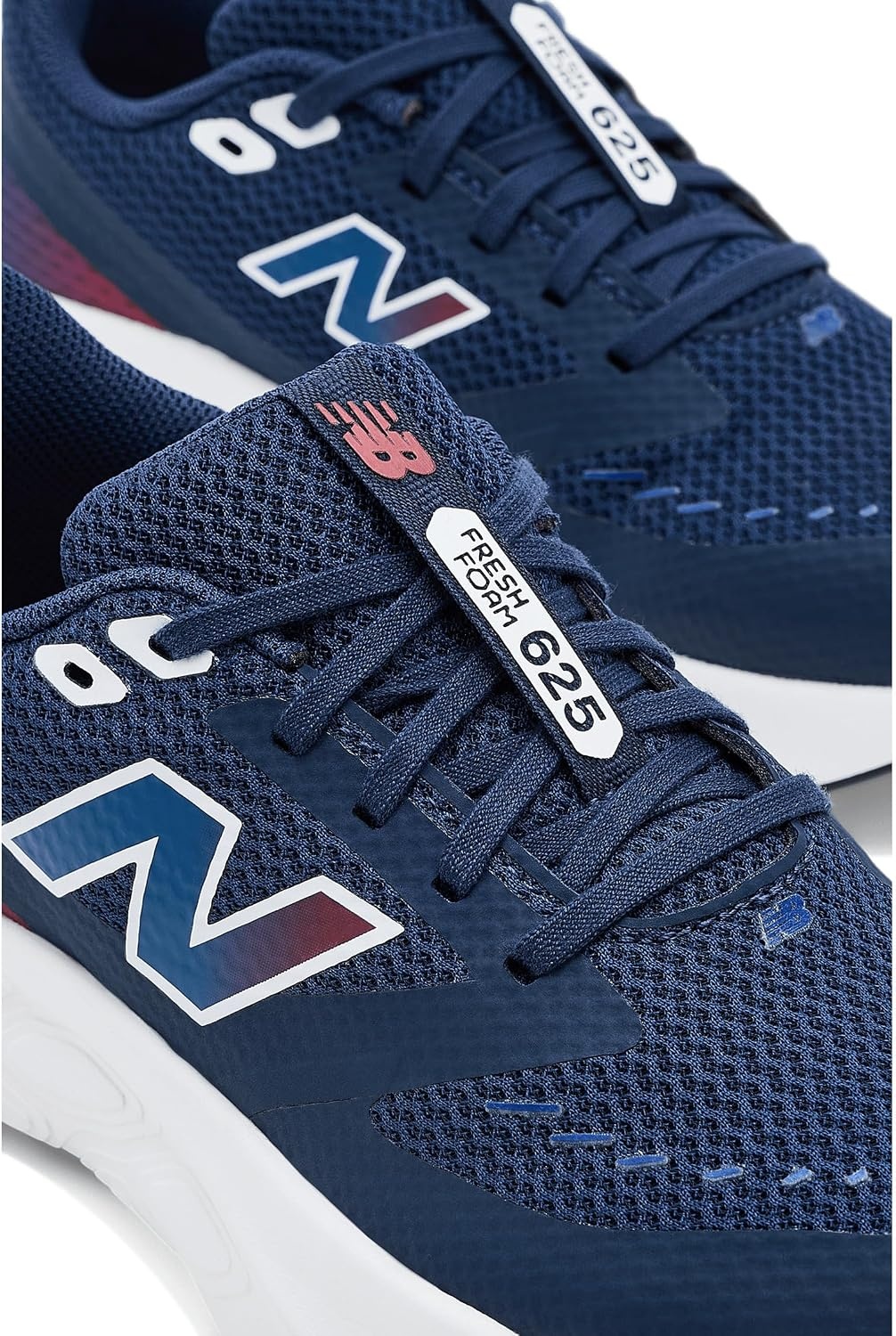 image:imageNew Balance Kids Fresh Foam 625 V1 Laceup Road Running ShoesNb NavyTeam Red