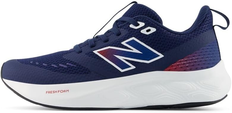 image:imageNew Balance Kids Fresh Foam 625 V1 Laceup Road Running ShoesNb NavyTeam Red