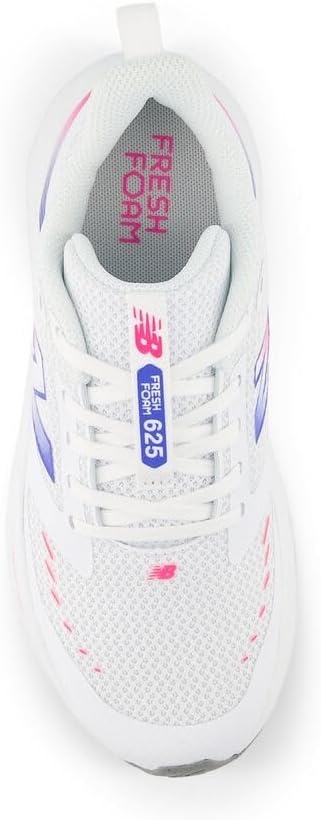 image:imageNew Balance Kids Fresh Foam 625 V1 Laceup Road Running ShoesNb WhitePink Heat