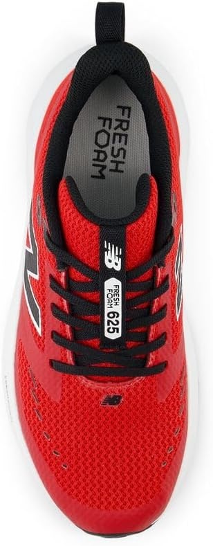 image:imageNew Balance Kids Fresh Foam 625 V1 Laceup Road Running ShoesTrue RedBlackWhite