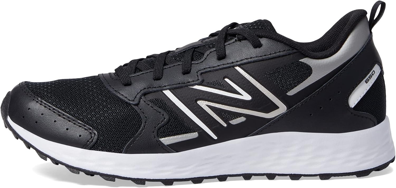 image:imageNew Balance Kids Fresh Foam 650 V1 Laceup Running ShoeBlackMetallic Silver
