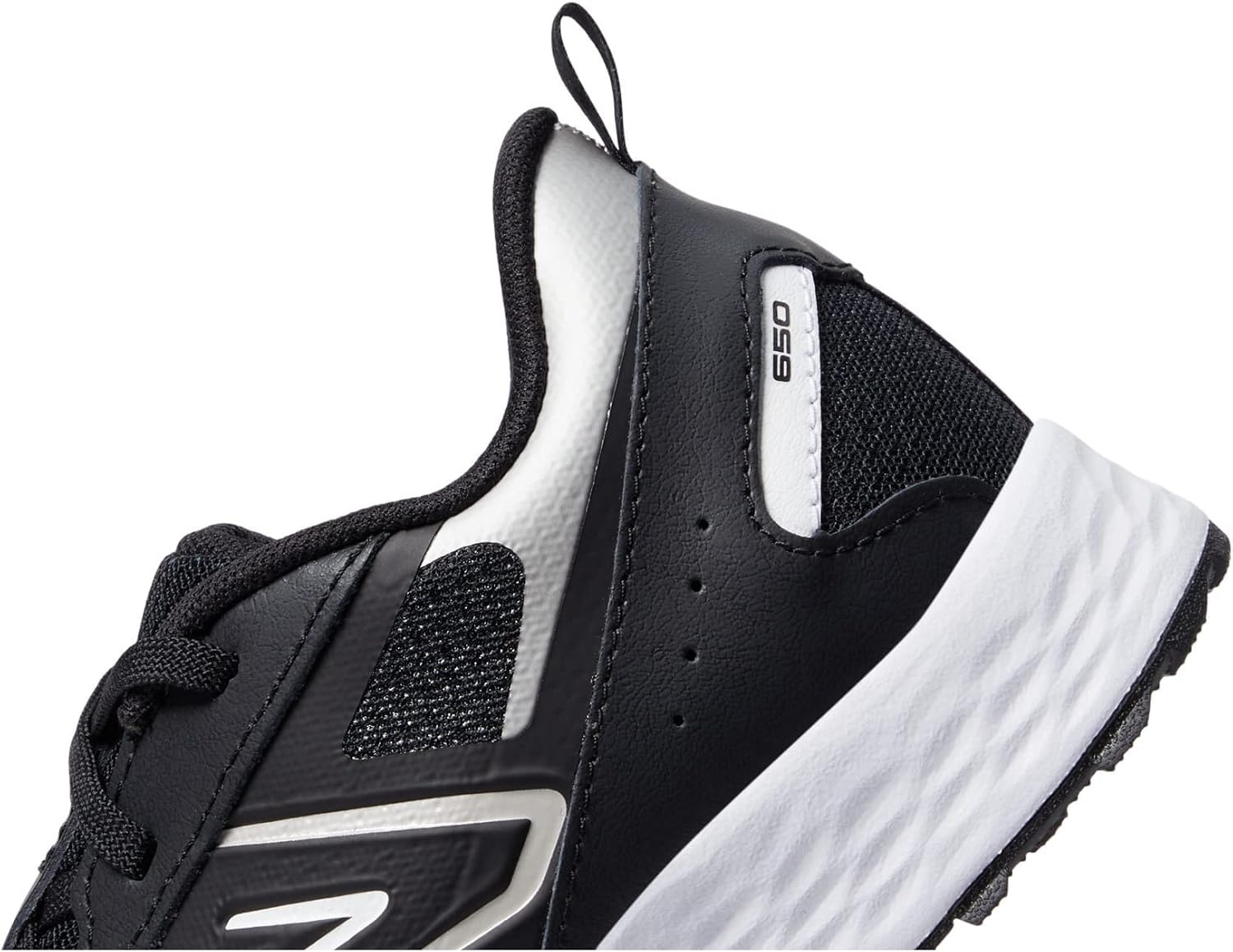 image:imageNew Balance Kids Fresh Foam 650 V1 Laceup Running ShoeBlackMetallic SilverWhite
