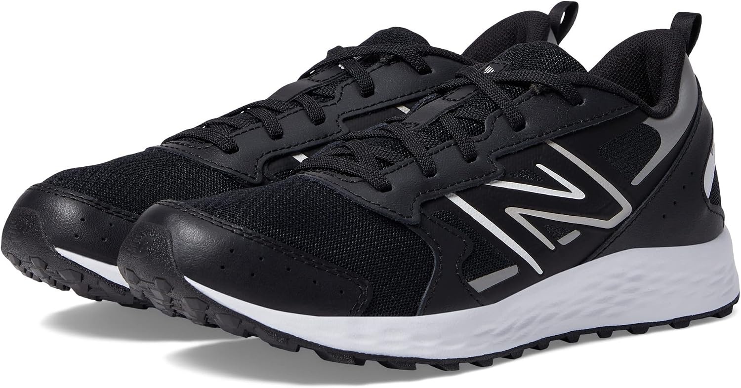 image:imageNew Balance Kids Fresh Foam 650 V1 Laceup Running ShoeBlackMetallic SilverWhite