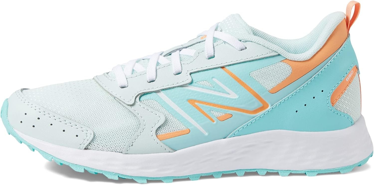 image:imageNew Balance Kids Fresh Foam 650 V1 Laceup Running ShoeLight SurfPeach Glaze