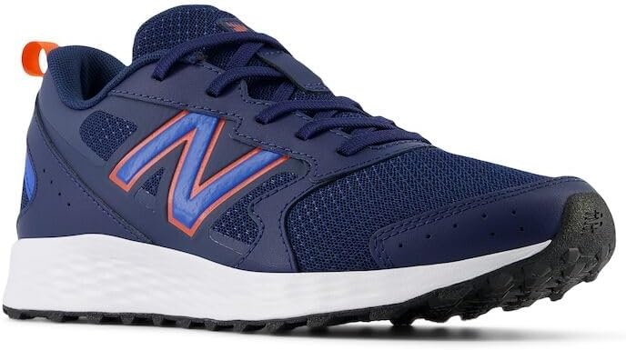 image:imageNew Balance Kids Fresh Foam 650 V1 Laceup Running ShoeNb NavyBlue OasisTeam Orange