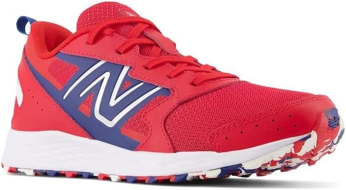 image:imageNew Balance Kids Fresh Foam 650 V1 Laceup Running ShoeTeam RedNight SkyWhite