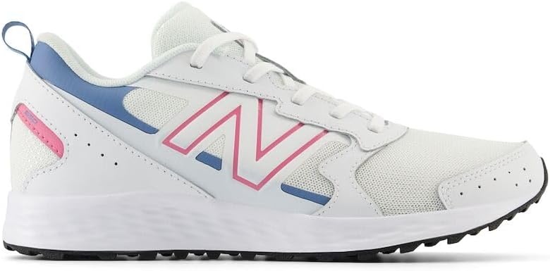 image:imageNew Balance Kids Fresh Foam 650 V1 Laceup Running ShoeWhiteReal PinkHeron Blue