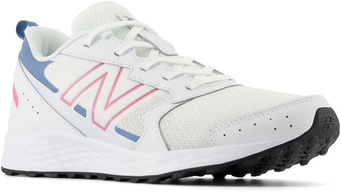 image:imageNew Balance Kids Fresh Foam 650 V1 Laceup Running ShoeWhiteReal PinkHeron Blue