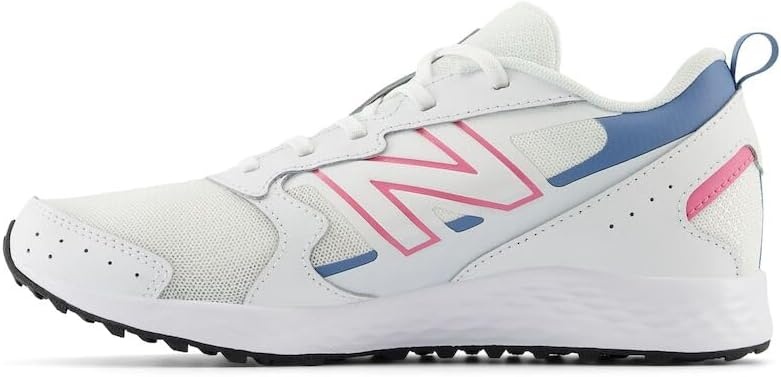 image:imageNew Balance Kids Fresh Foam 650 V1 Laceup Running ShoeWhiteReal PinkHeron Blue