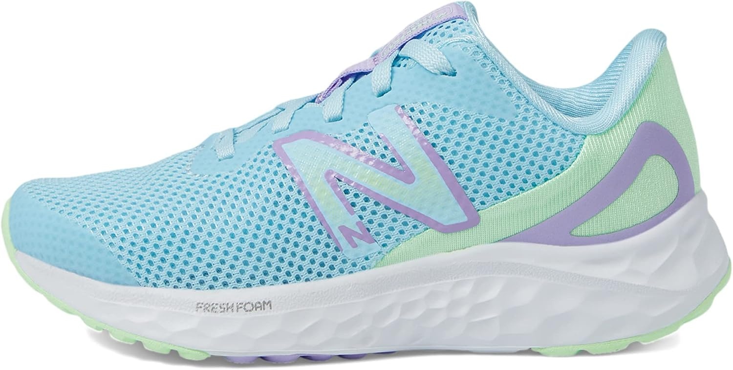 image:imageNew Balance Kids Fresh Foam Arishi V4 Running Shoe Little KidBlueGreen AuraLilac Glo