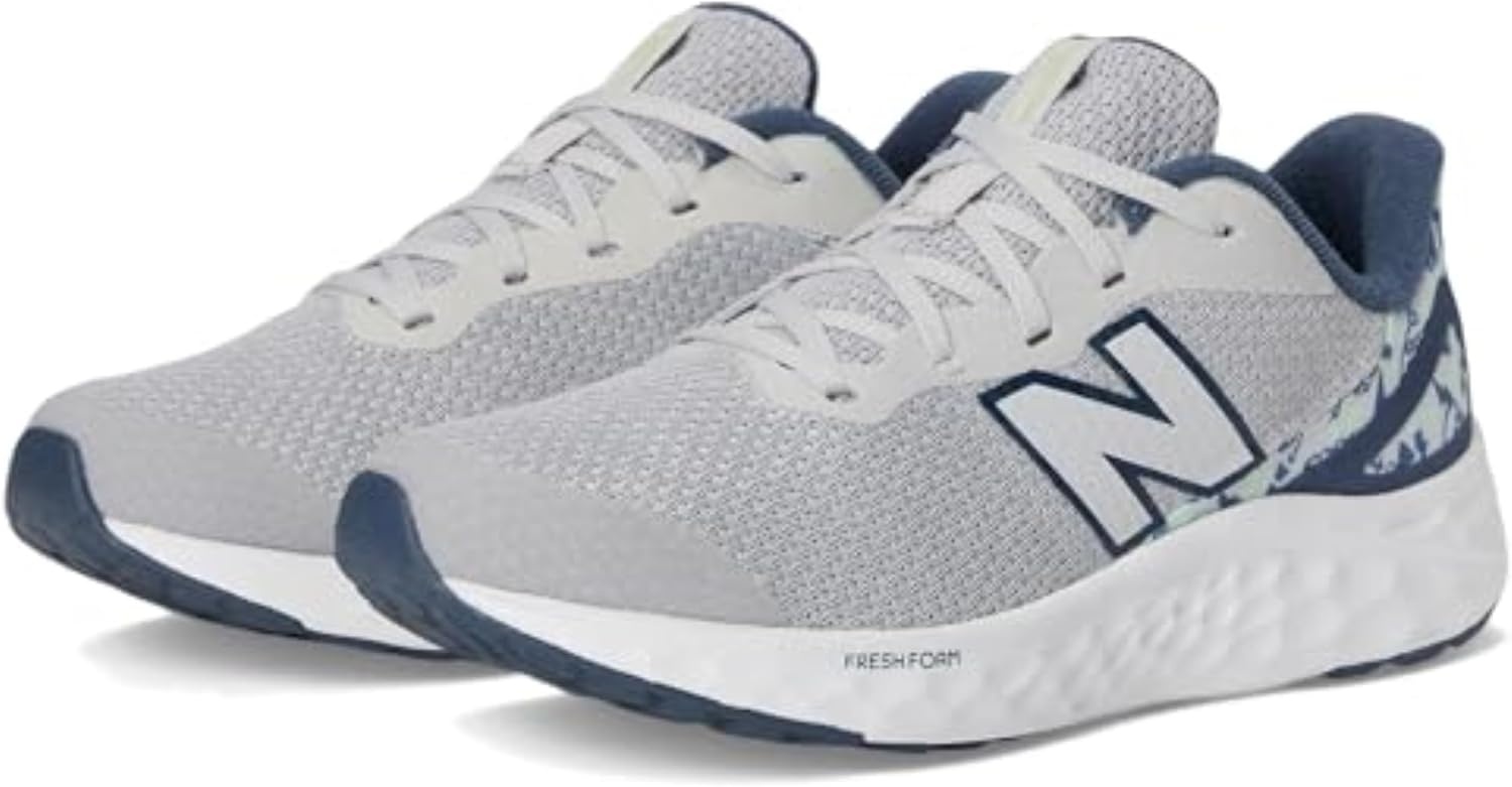 image:imageNew Balance Kids Fresh Foam Arishi V4 Running Shoe Little KidGrey MatterVintage IndigoMelon Water