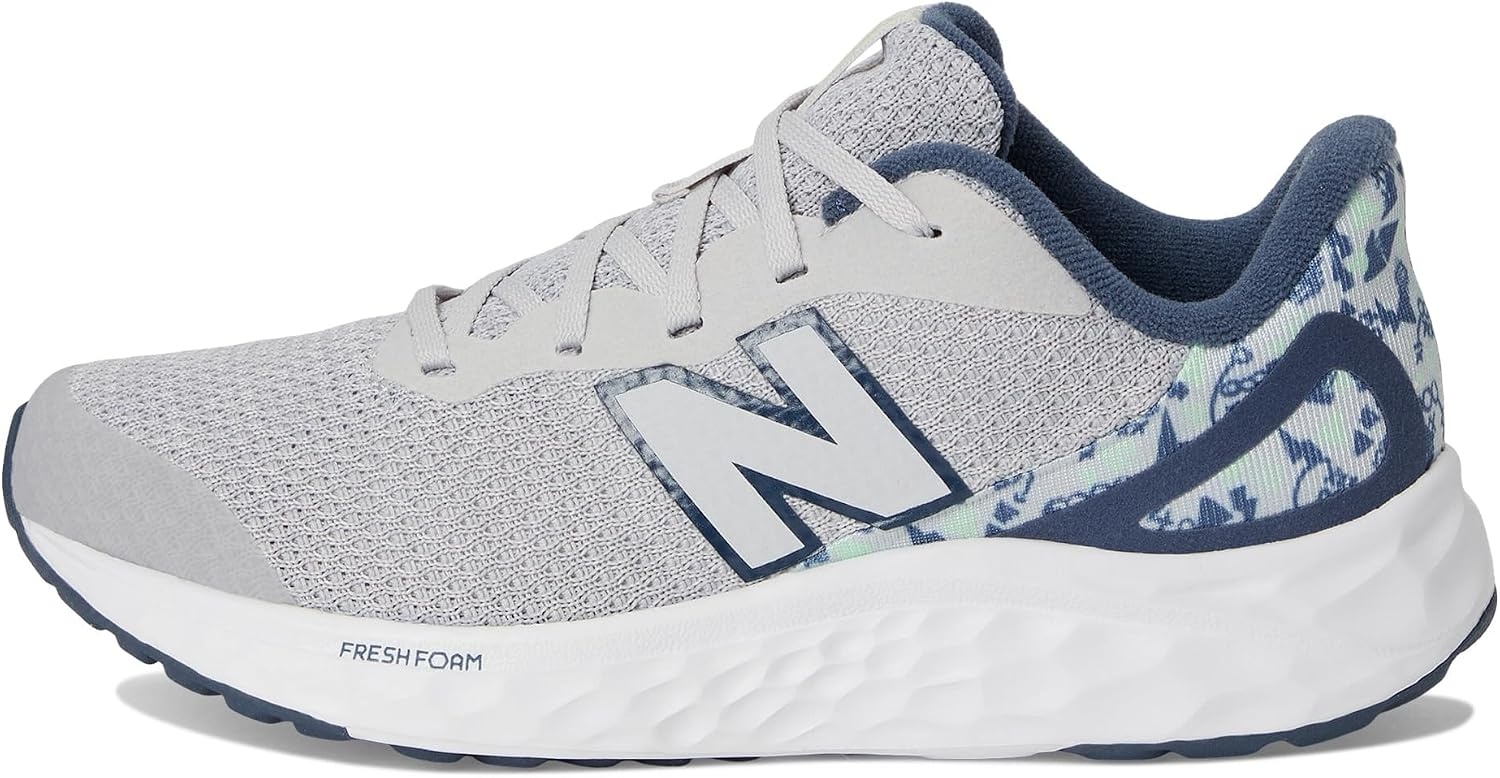 image:imageNew Balance Kids Fresh Foam Arishi V4 Running Shoe Little KidGrey MatterVintage IndigoMelon Water