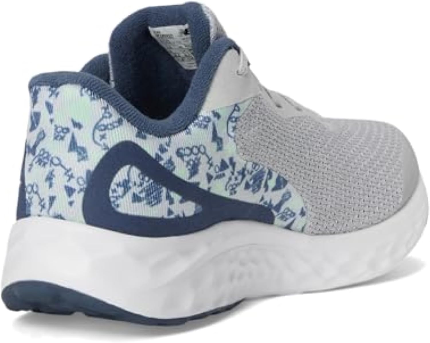 image:imageNew Balance Kids Fresh Foam Arishi V4 Running Shoe Little KidGrey MatterVintage IndigoMelon Water