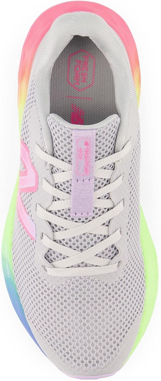 image:imageNew Balance Kids Fresh Foam Arishi V4 Running Shoe Little KidLight AluminumCyber LilacNeon Pink