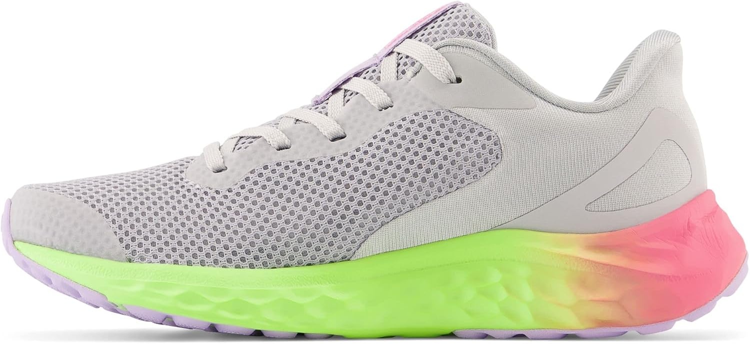 image:imageNew Balance Kids Fresh Foam Arishi V4 Running Shoe Little KidLight AluminumCyber LilacNeon Pink