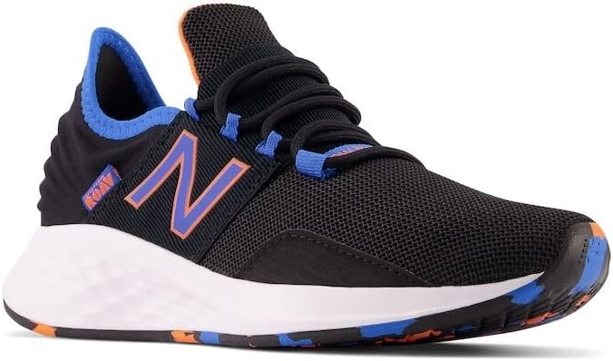 image:imageNew Balance Kids Fresh Foam Roav V1 Laceup Sneaker Road Running ShoesBlackSerene Blue