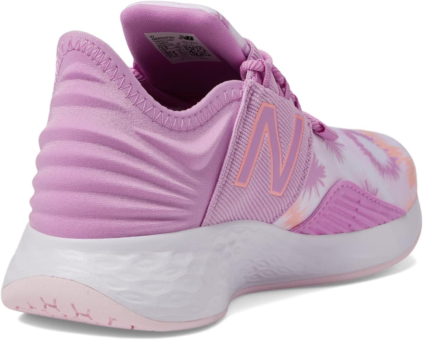 image:imageNew Balance Kids Fresh Foam Roav V1 Laceup Sneaker Road Running ShoesRaspberryGrapefruit