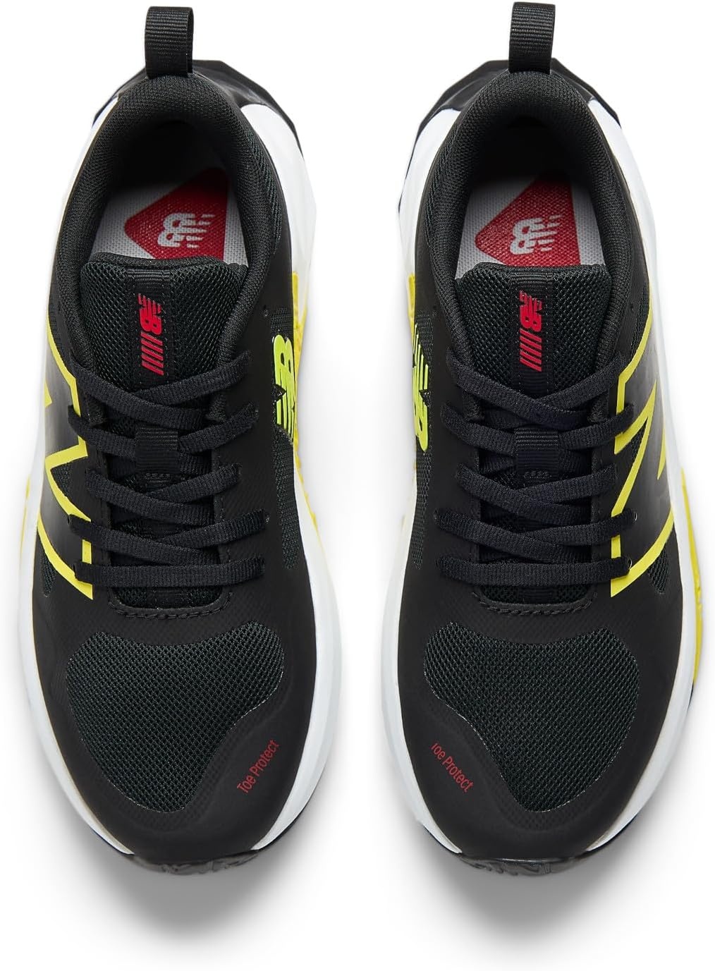 image:imageNew Balance Kids FuelCell Play V1 Laceup Trail Running ShoesBlackPunch Yellow