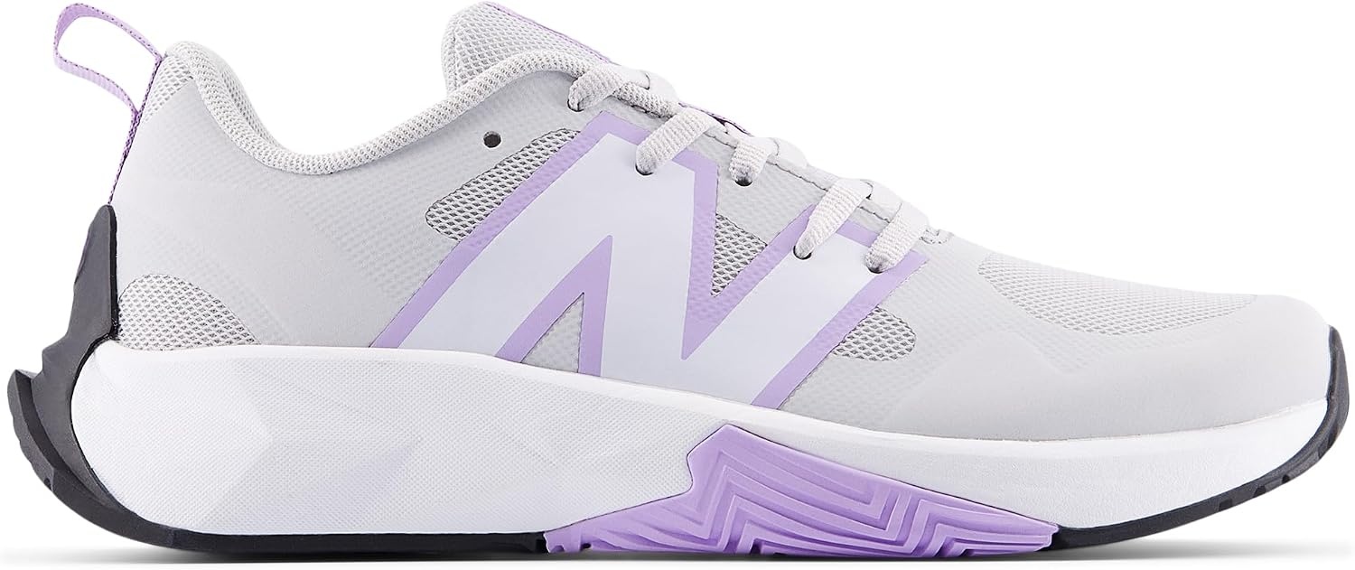 image:imageNew Balance Kids FuelCell Play V1 Laceup Trail Running ShoesGrey MatterLilac GloWhite