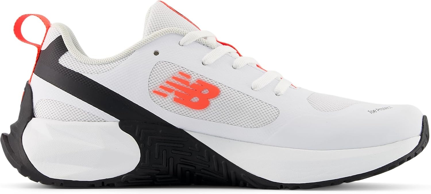 image:imageNew Balance Kids FuelCell Play V1 Laceup Trail Running ShoesWhiteUrgent RedBlack