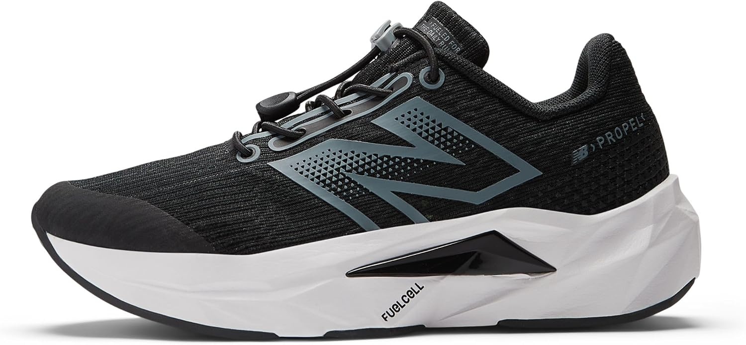 image:imageNew Balance Kids FuelCell Propel V5 Running ShoesBlackSteelSilver Metallic
