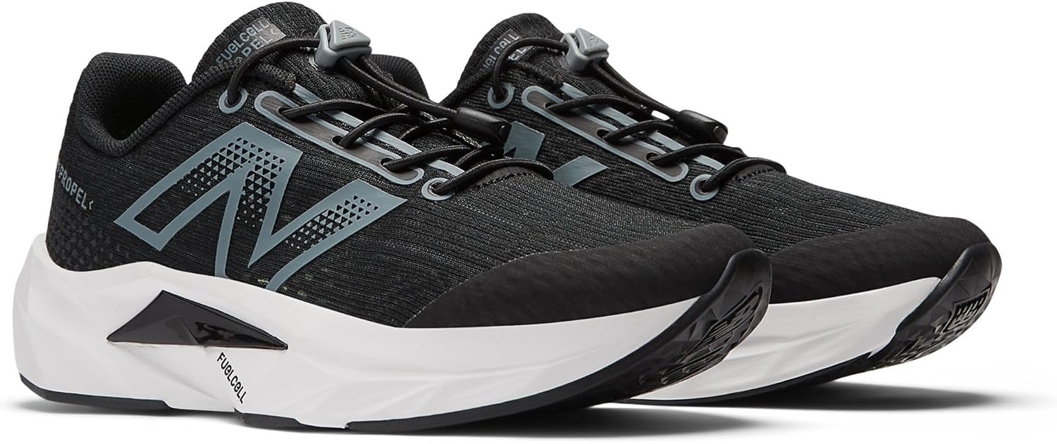 image:imageNew Balance Kids FuelCell Propel V5 Running ShoesBlackSteelSilver Metallic