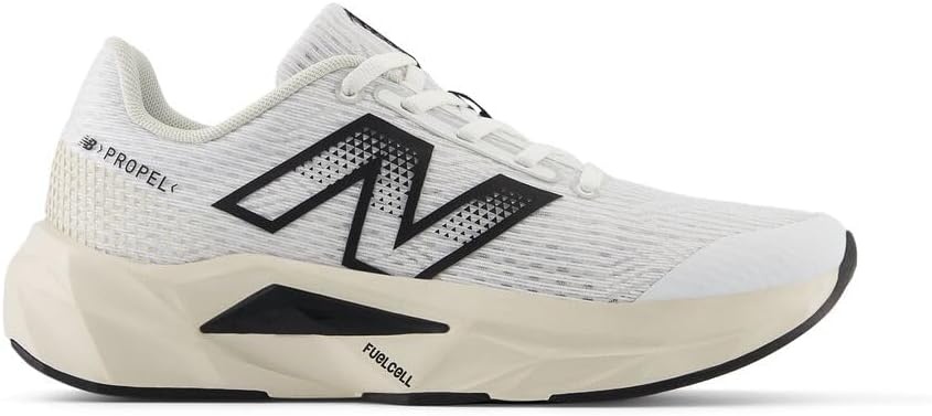 image:imageNew Balance Kids FuelCell Propel V5 Running ShoesWhiteBlackLinen