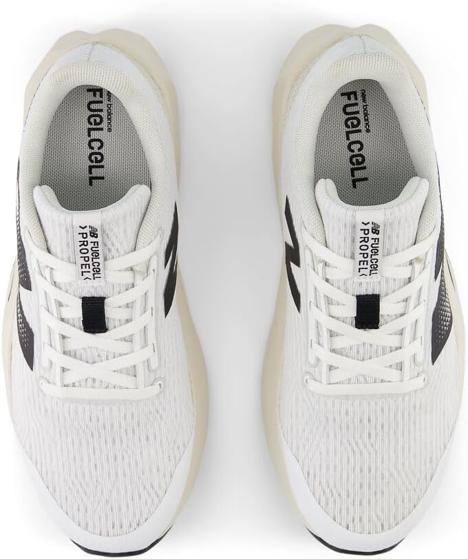 image:imageNew Balance Kids FuelCell Propel V5 Running ShoesWhiteBlackLinen