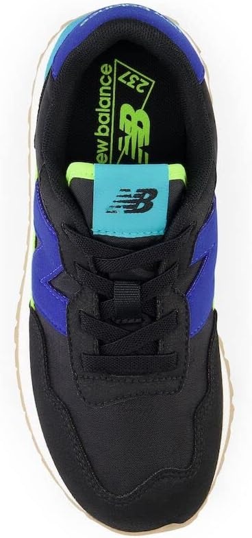 image:imageNew Balance Kids Kids 237 Bungee Lace Sneaker Casual ShoesBlackMarine BlueThirty Watt
